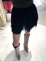 Rüschen Skort Schwarz