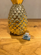 Mini Haarklammer Blau/Weiß Meliert