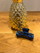 Mittlere Haarklammer Royalblau Shiny