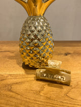 Mittlere Haarklammer Beige Shiny