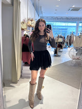 Rüschen Skort Schwarz