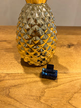 Mini Haarklammer Royalblau Shiny