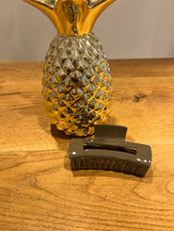 Große Haarklammer Braun