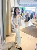 Filzweste Beige