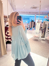 Pünktchen Bluse Mint