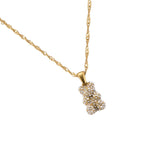 Shining Bear Edelstahl Kette Gold