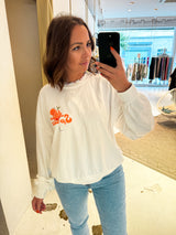 Aperol Crew Neck Weiß