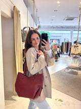 Baguette Bag Weinrot