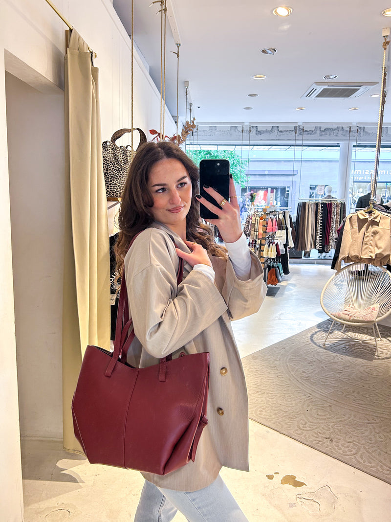 Baguette Bag Weinrot