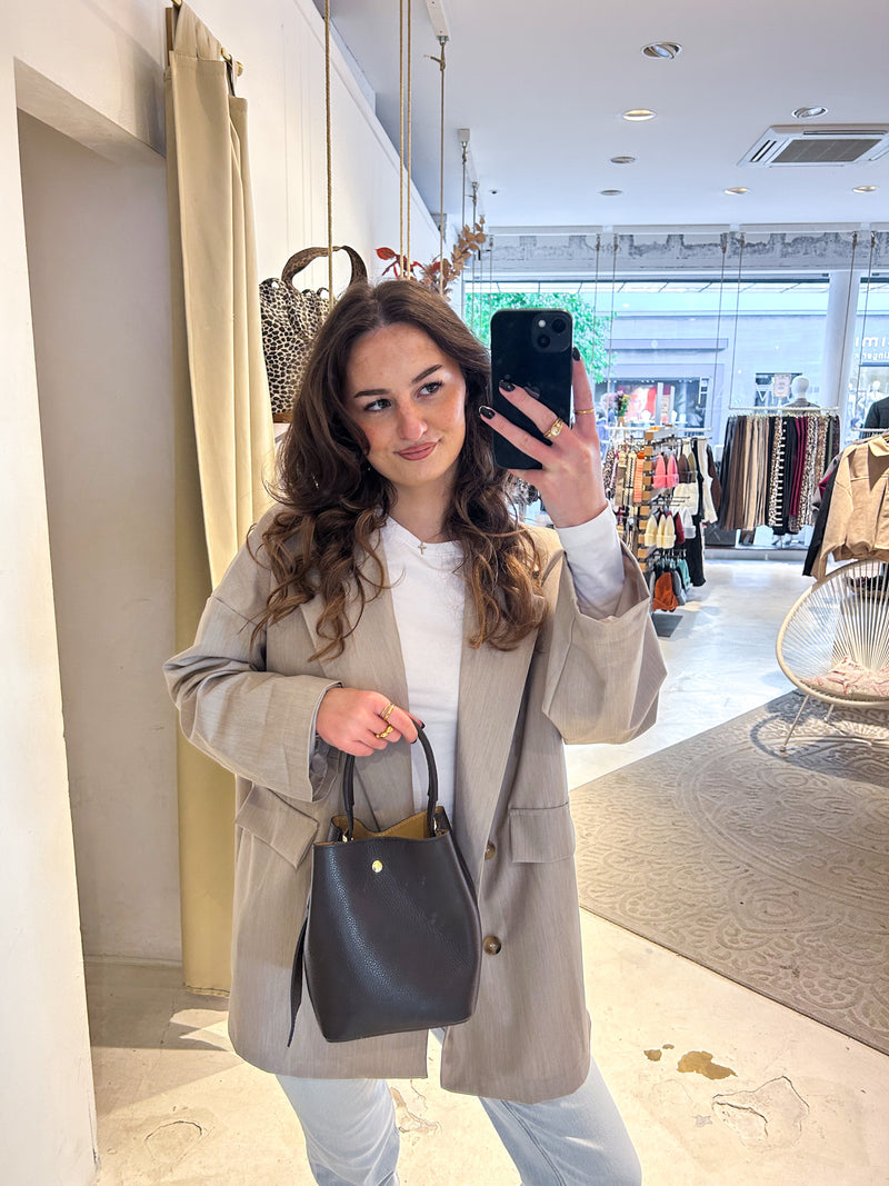 Beuteltasche Braun