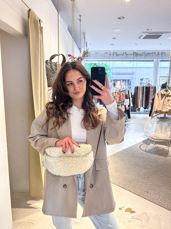 Teddy Crossbody Bag Beige