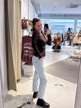 Ribbed Langarm Shirt Braun