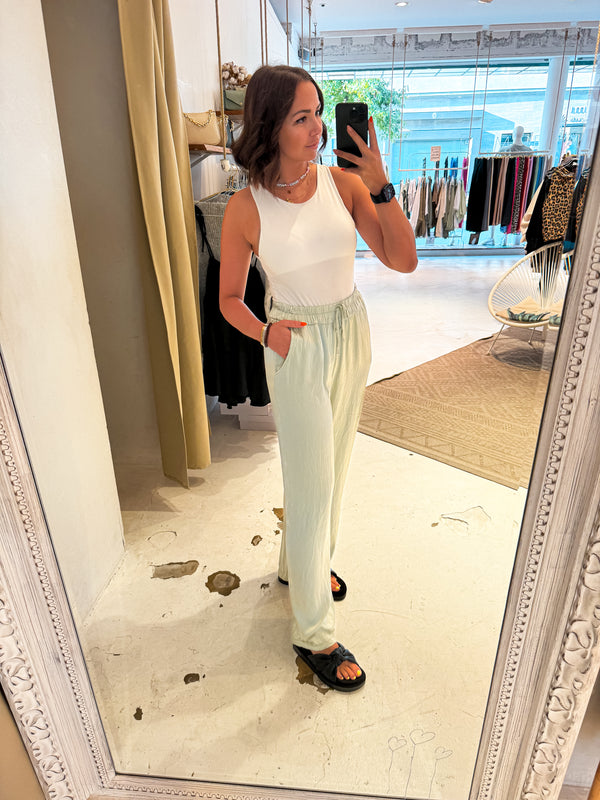 Silky Hose Pastell Mint