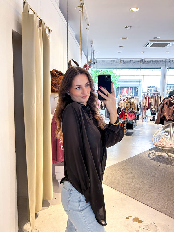 Long Bluse Braun