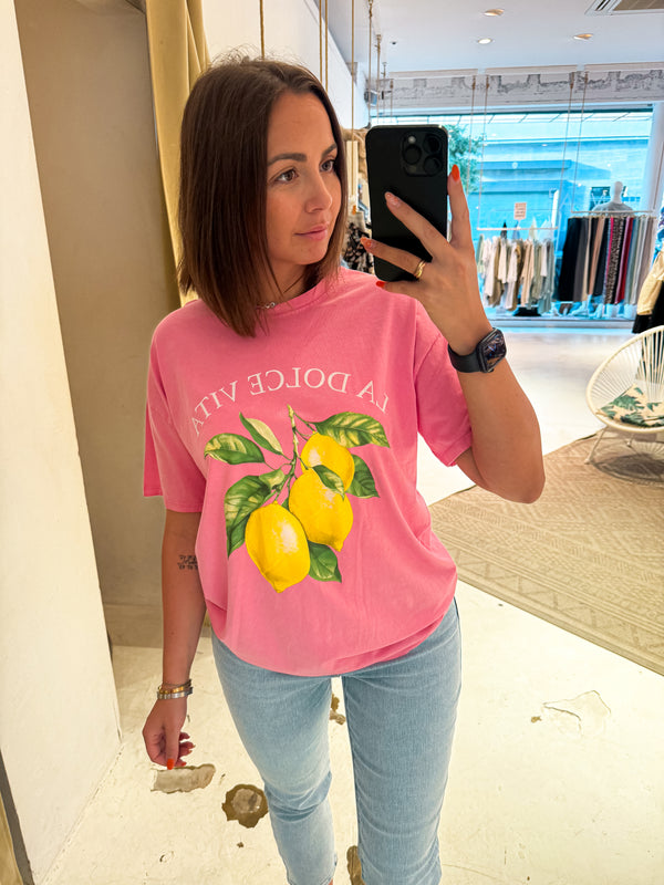 Dolce Vita Tee Pink