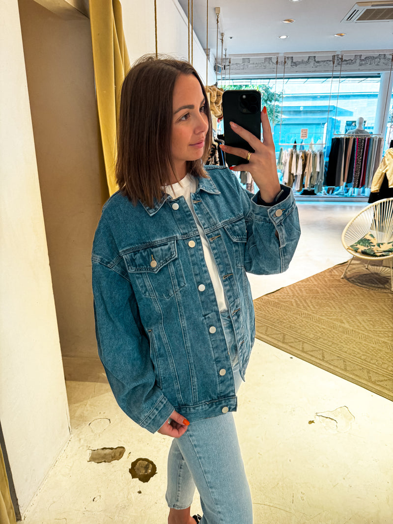 Jeans Jacke Blau