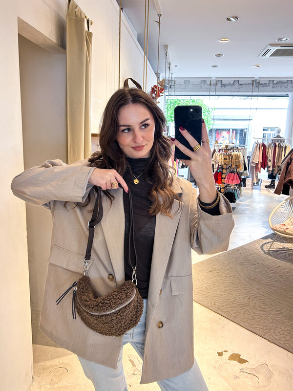 Teddy Crossbody Bag Braun