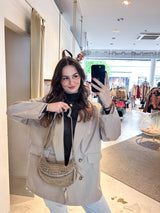 Teddy Crossbody Bag Taupe