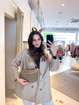 Teddy Crossbody Bag Taupe