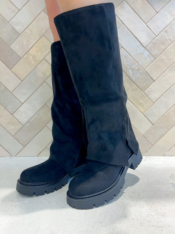 Chunky Boots Schwarz