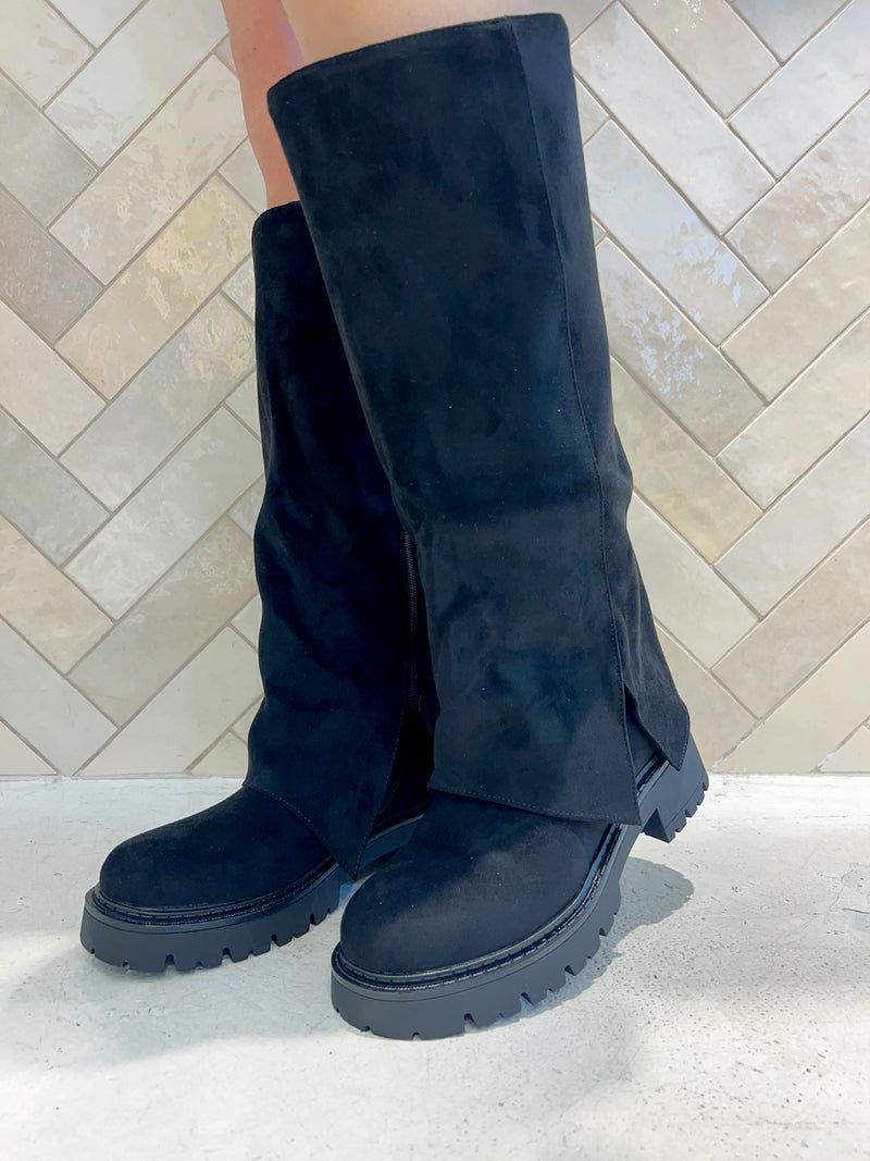 Chunky Boots Schwarz