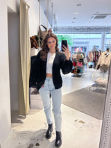 Grobe Strickjacke Schwarz