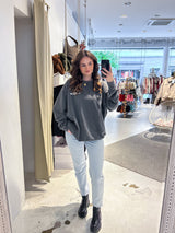 Cat Mum Crew Neck Dunkelgrau