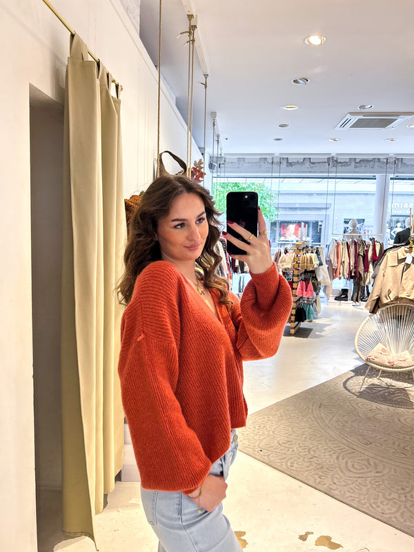 Strickjacke Rost