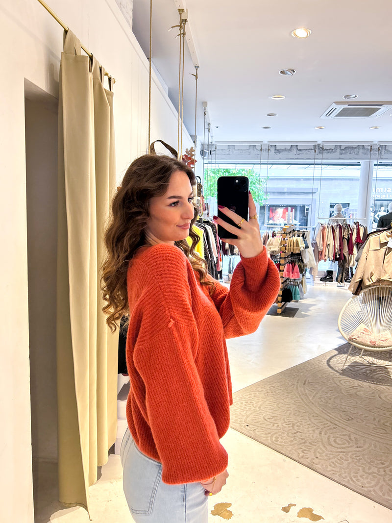 Strickjacke Rost