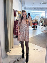 Kleid mit Pailletten Rose