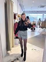 Hosenrock mit Pailletten Silber