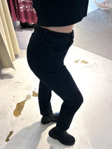 Long Mom Jeans Classic Schwarz