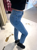 Long Mom Jeans Classic Blue
