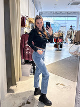 Long Mom Jeans Classic Blue