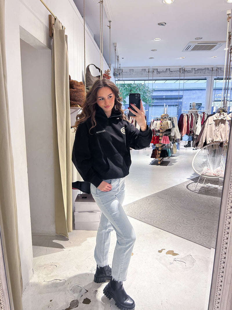 Guarda Oversized Hoodie Washed Black