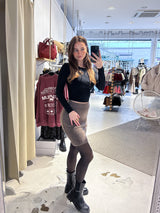 Strickrock Hellbraun