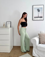 Weite Viskosehose Mint