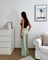 Weite Viskosehose Mint
