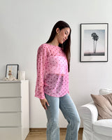 Longsleeve Mesh Dots Rosa/Pink