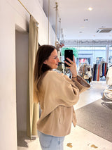 Kurzer Mantel Beige