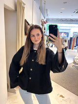 Kurzer Mantel Schwarz