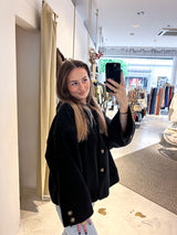 Kurzer Mantel Schwarz