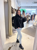 Kurzer Mantel Schwarz