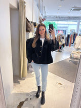 Kurzer Mantel Schwarz