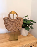 Ibiza Bag aus Bast Camel