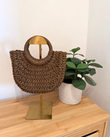 Ibiza Bag aus Bast Braun