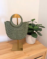 Ibiza Bag aus Bast Olive