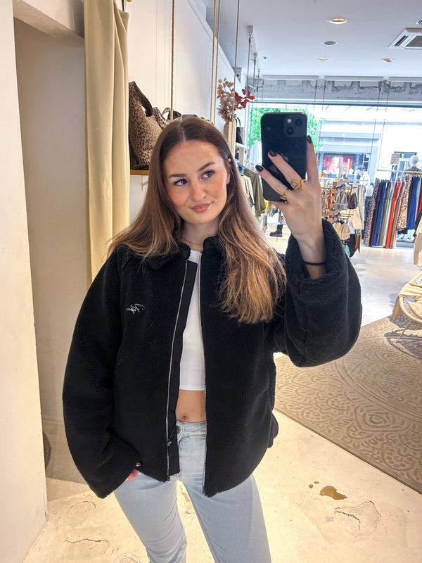 Laja Teddy Jacket Schwarz
