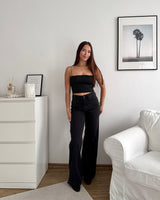 Extra Tall Wide Leg Jeans Schwarz