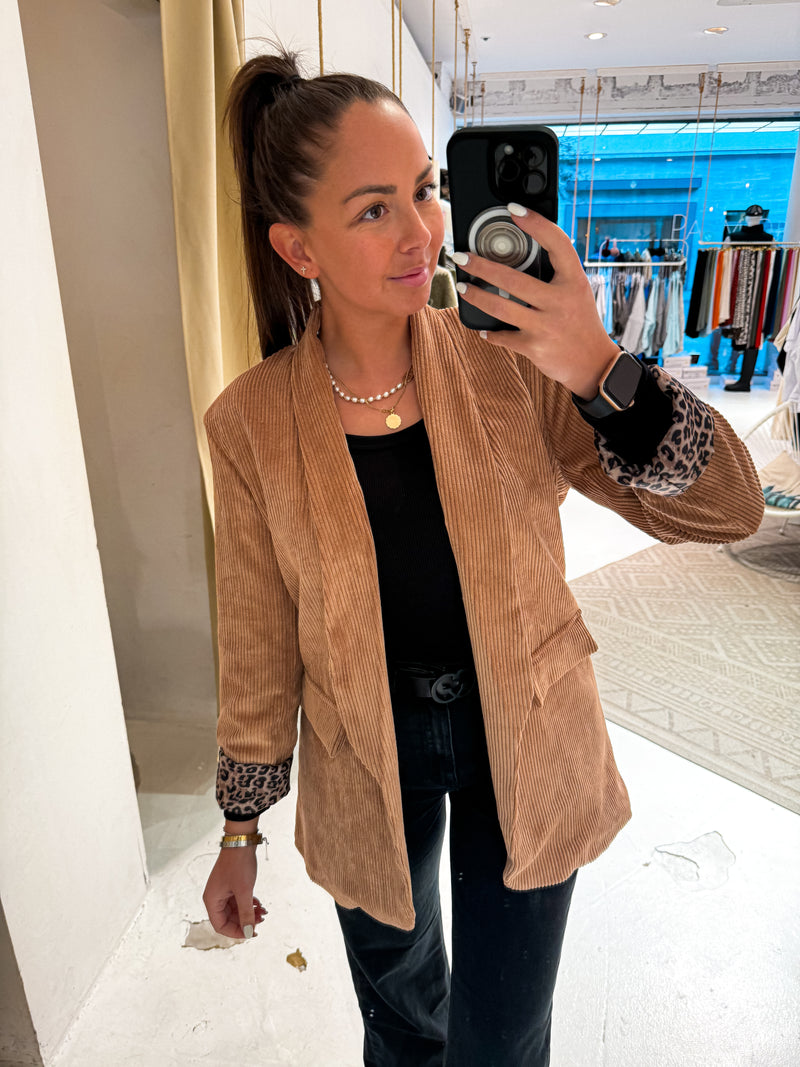 Cord Blazer Camel